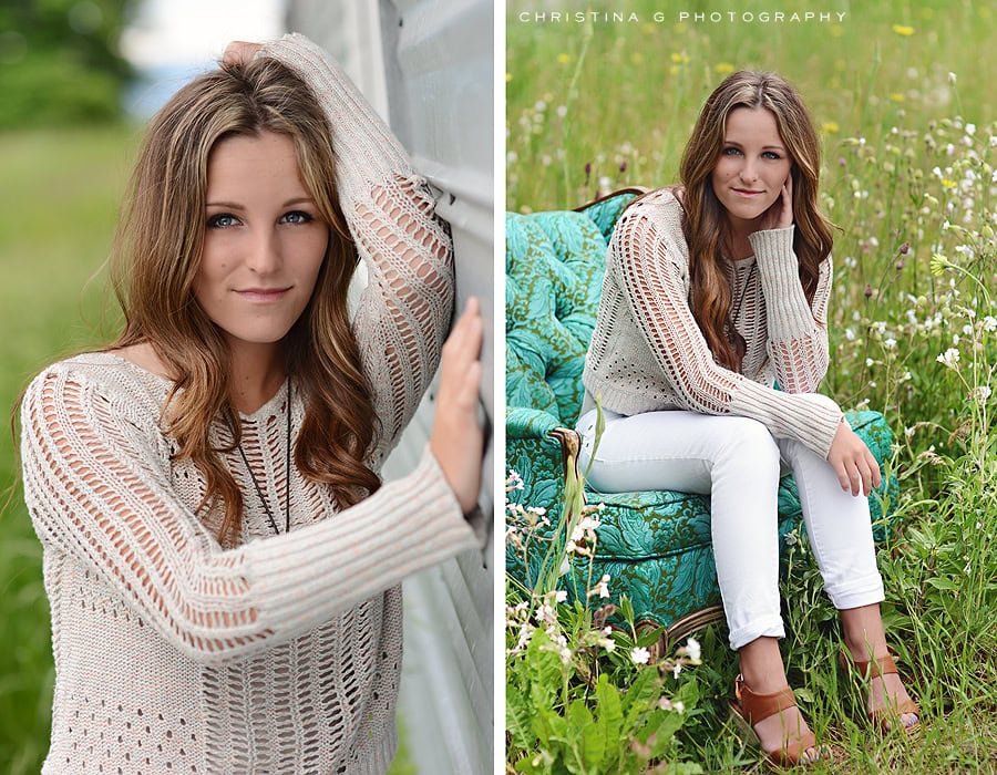 PRETTY TEEN GIRL LEANING ON METAL BUILDING